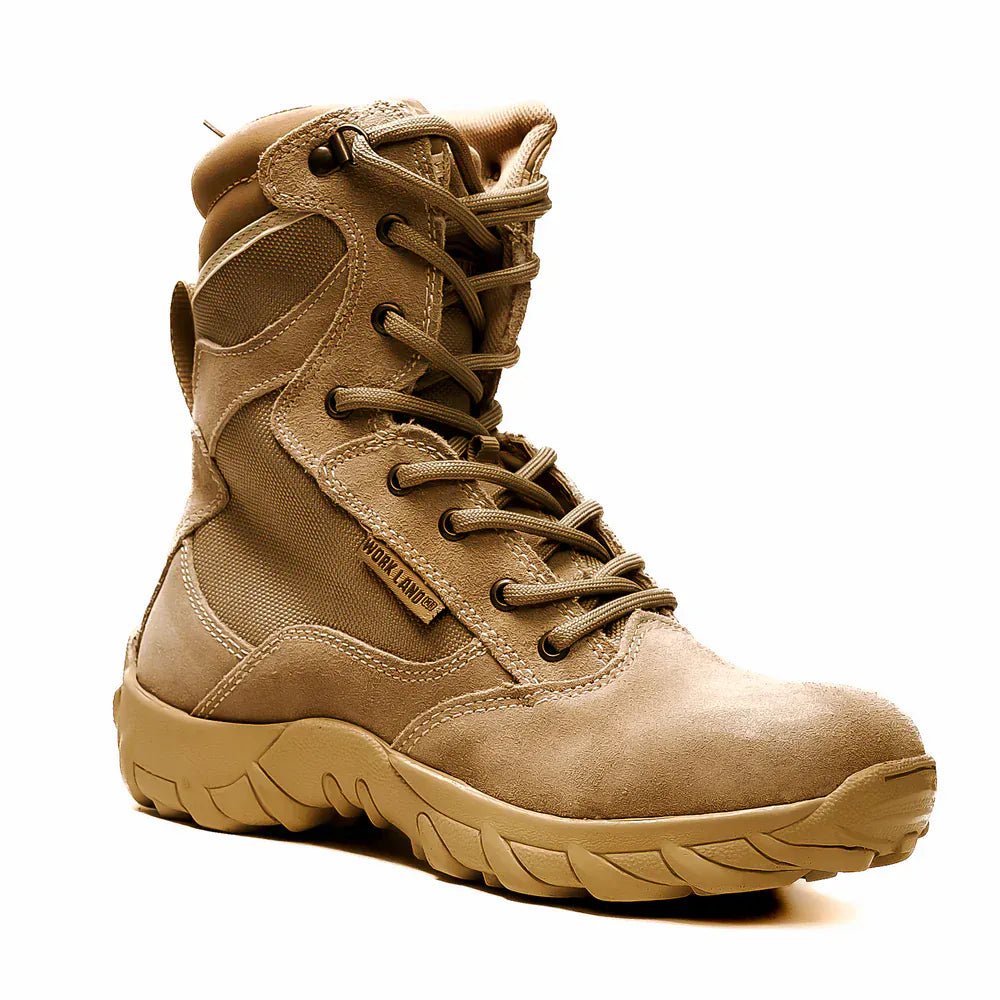 Botas de Trabajo Tacticas Militares 10" Color Arena - King Welt - King Welt