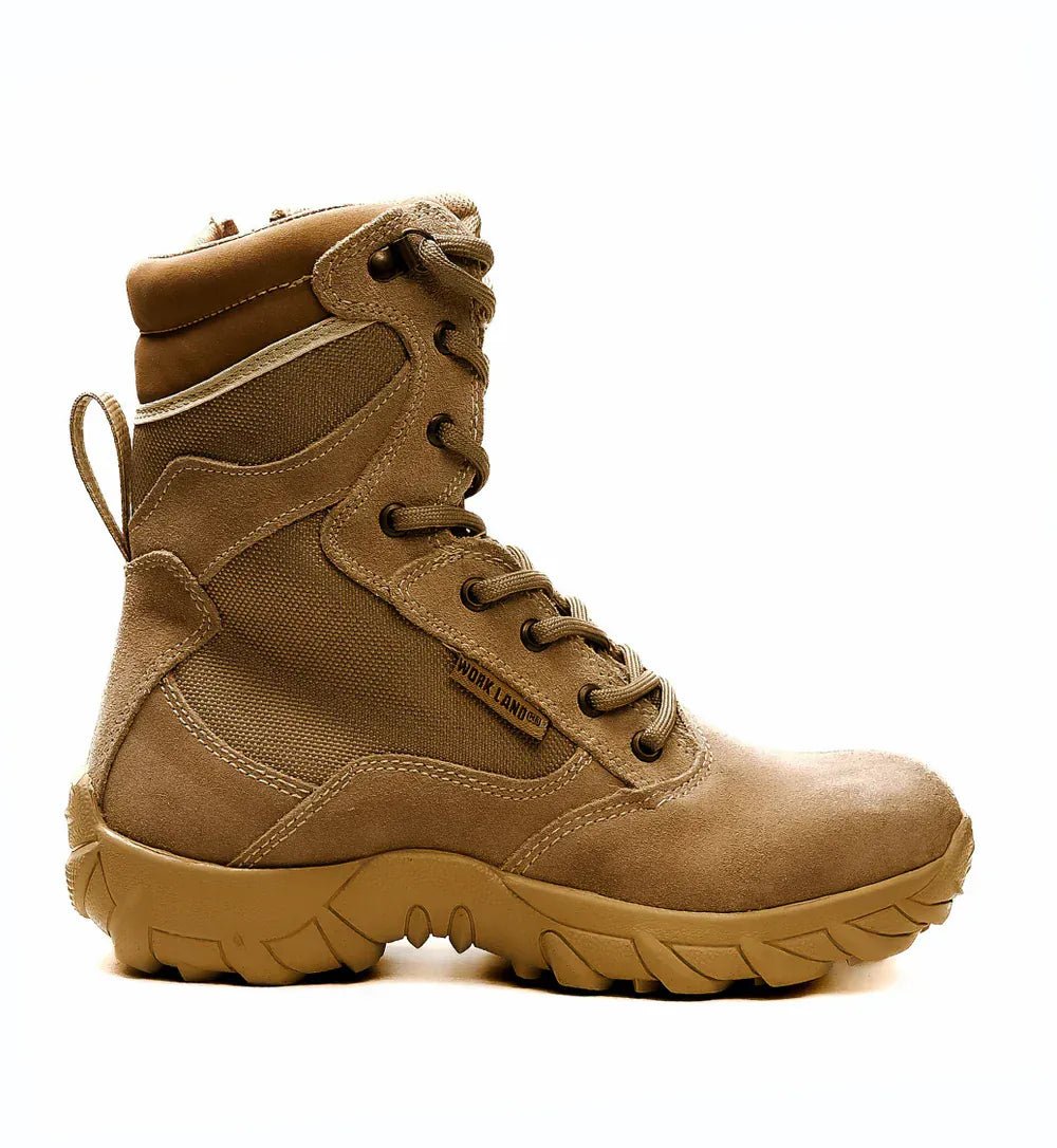Botas de Trabajo Tacticas Militares 10" Color Arena - King Welt - King Welt