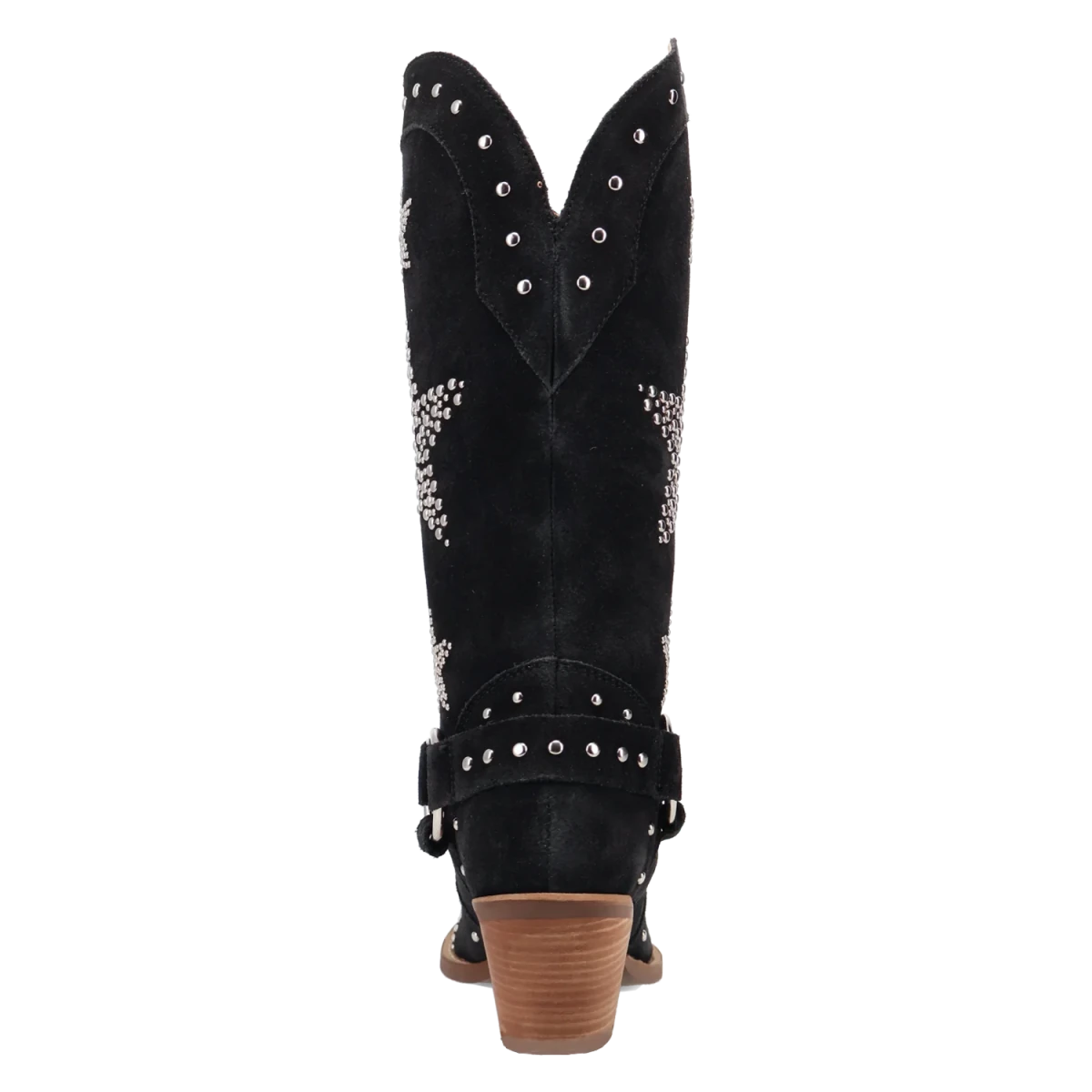 Botas Lucky Stars de Gamuza Punta Recortada Para Dama Color Negro - Dingo - Dan Post Boots