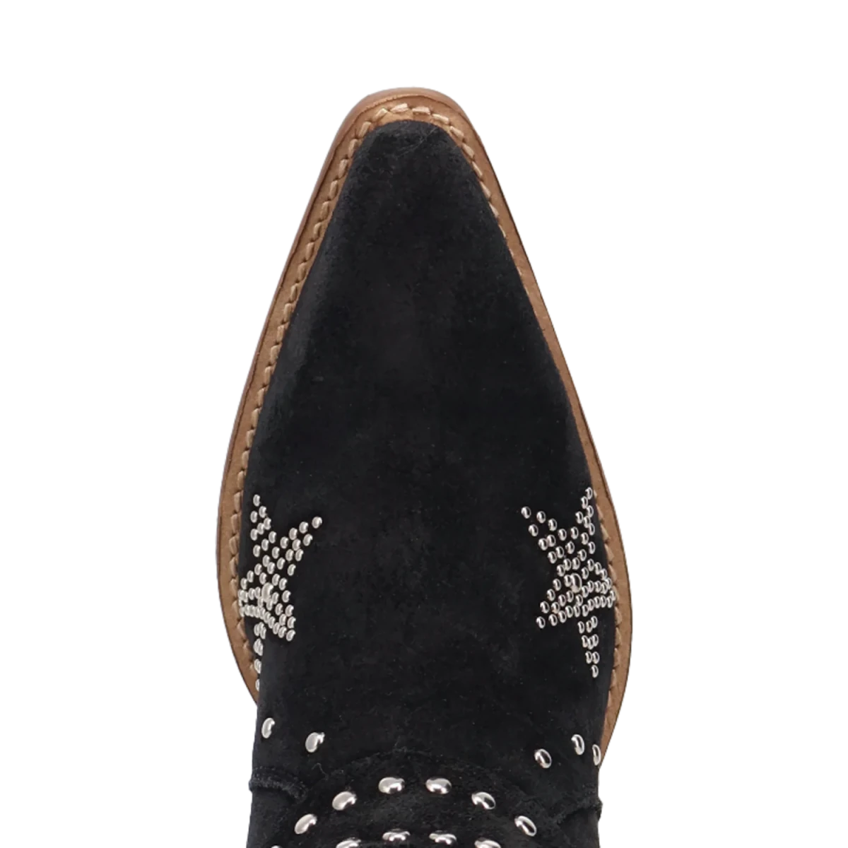 Botas Lucky Stars de Gamuza Punta Recortada Para Dama Color Negro - Dingo - Dan Post Boots