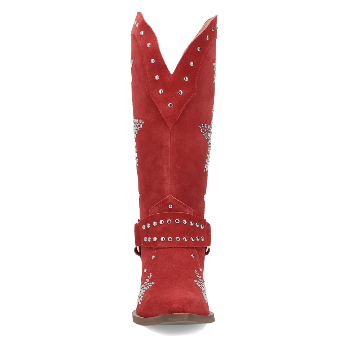 Botas Lucky Stars de Gamuza Punta Recortada Para Dama Color Rojo - Dingo - Dan Post Boots