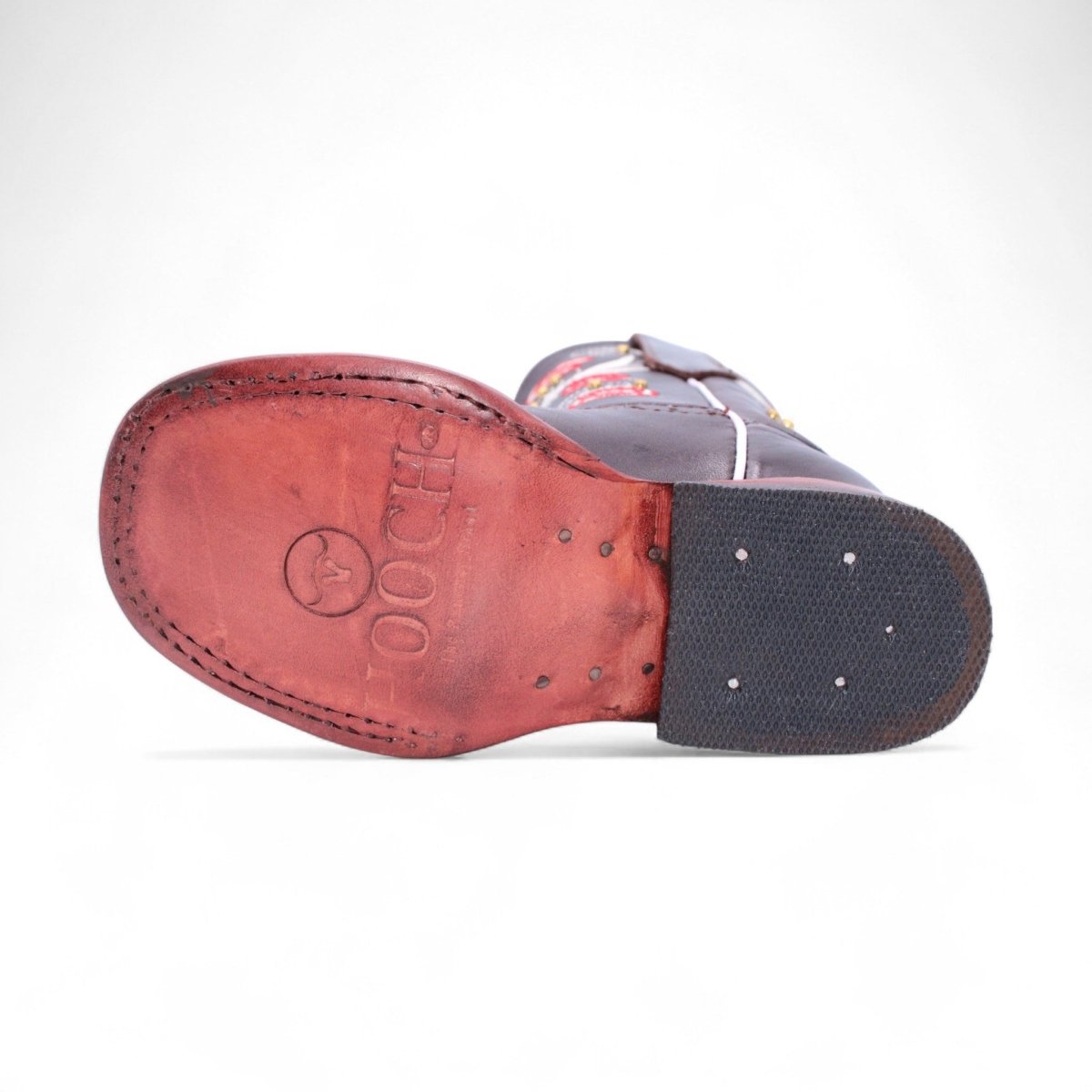 Botas para Niña de Cuero Crazy Horma Rodeo Color Chocolate – Hooch Boots H329594 - CaballoBronco.com