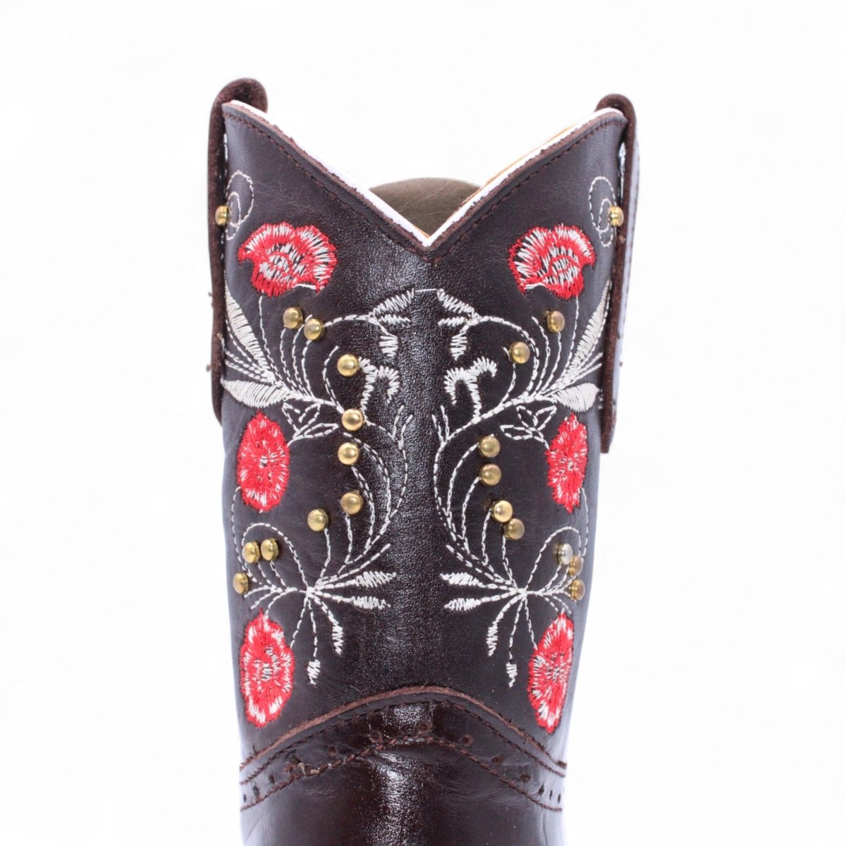Botas para Niña de Cuero Crazy Horma Rodeo Color Chocolate – Hooch Boots H329594 - CaballoBronco.com
