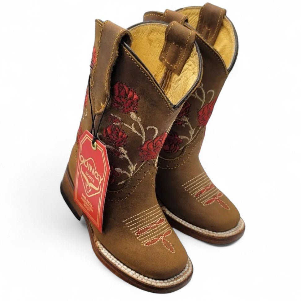 Botas Vaqueras de Cuero Crazy Original Horma Rodeo Color Miel