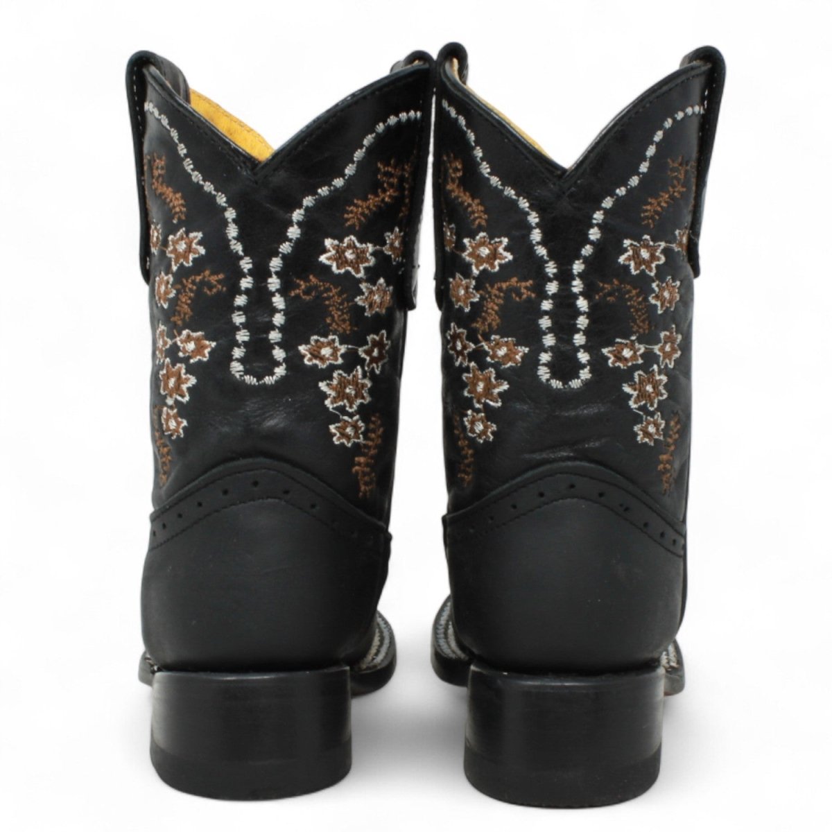 Botas para Niña de Cuero Crazy Horma Rodeo Color Negro Q422F6205 - Quincy Boots