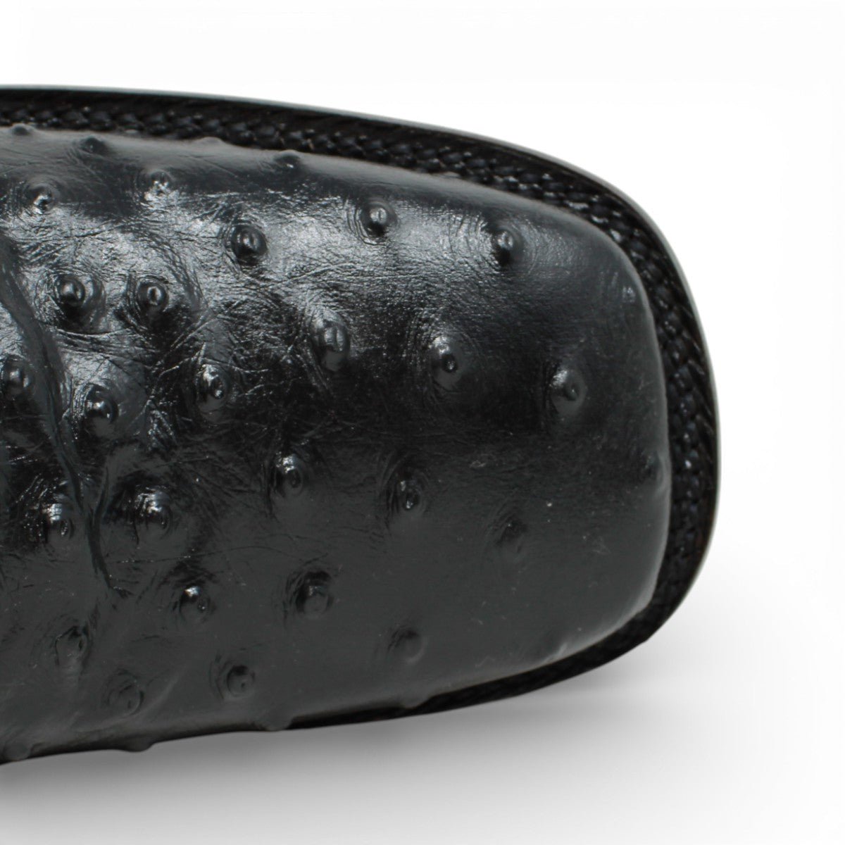 Botin de Avestruz Grabado con Punta Cuadrada - Quincy - Quincy Boots