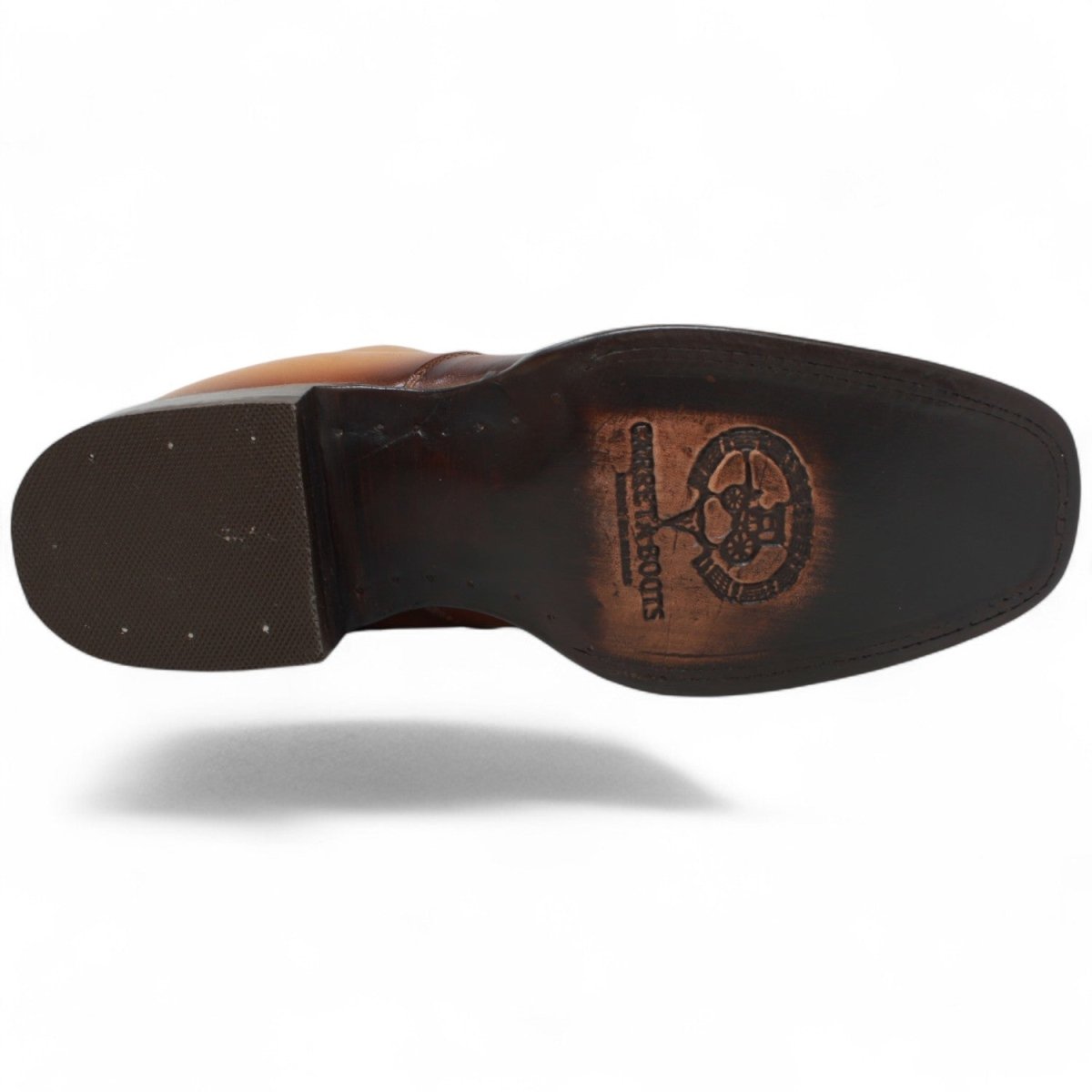 Botin de Piel Punta Dubai Cuadrada Para Hombre Color Miel - LC266 - La Carreta