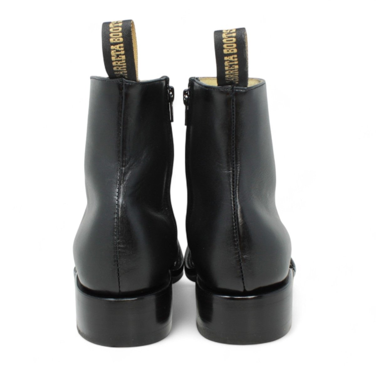 Botin de Piel Punta Dubai Cuadrada Para Hombre Color Negro - LC266 - La Carreta