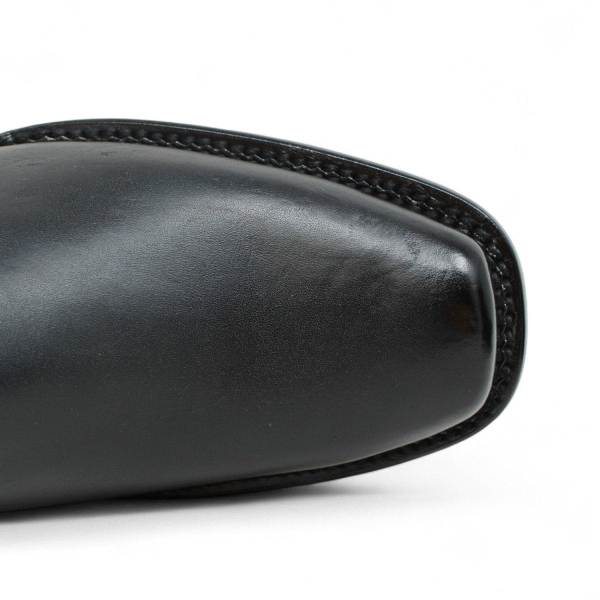 Botin de Piel Punta Dubai Cuadrada Para Hombre Color Negro - LC266 - La Carreta