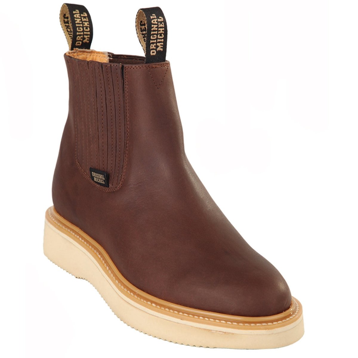 Botin de Trabajo Original Michel con Suela Mil Rayas Cafe - Original Michel