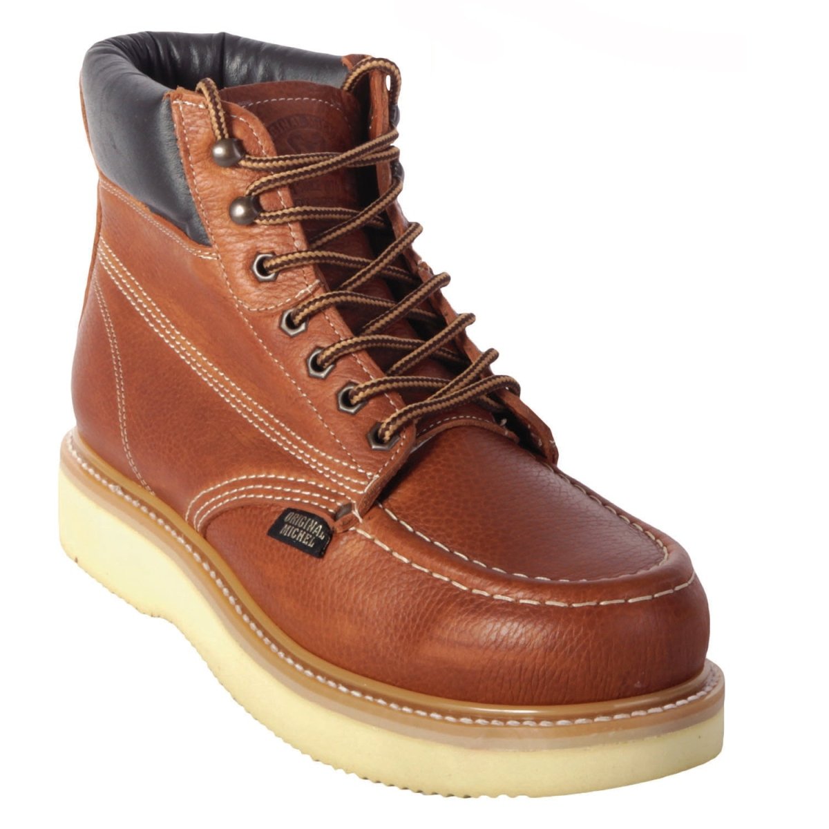 Botines con Agujetas de Trabajo Original Michel con Suela de Hule Mil Rayas - Establo