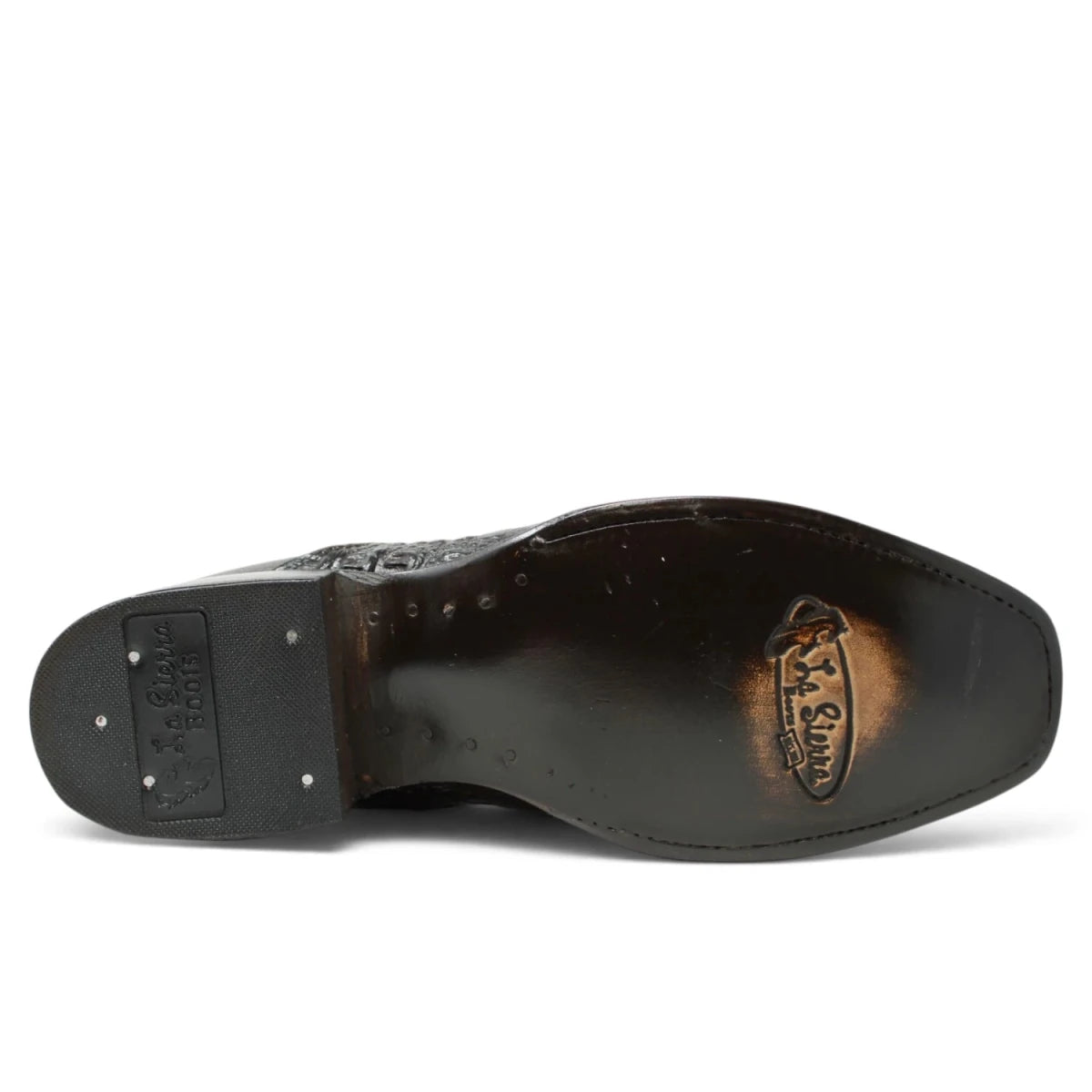 Botines de Caiman Grabado Punta Dubai Cuadrada con Zipper - La Carreta - La Carreta