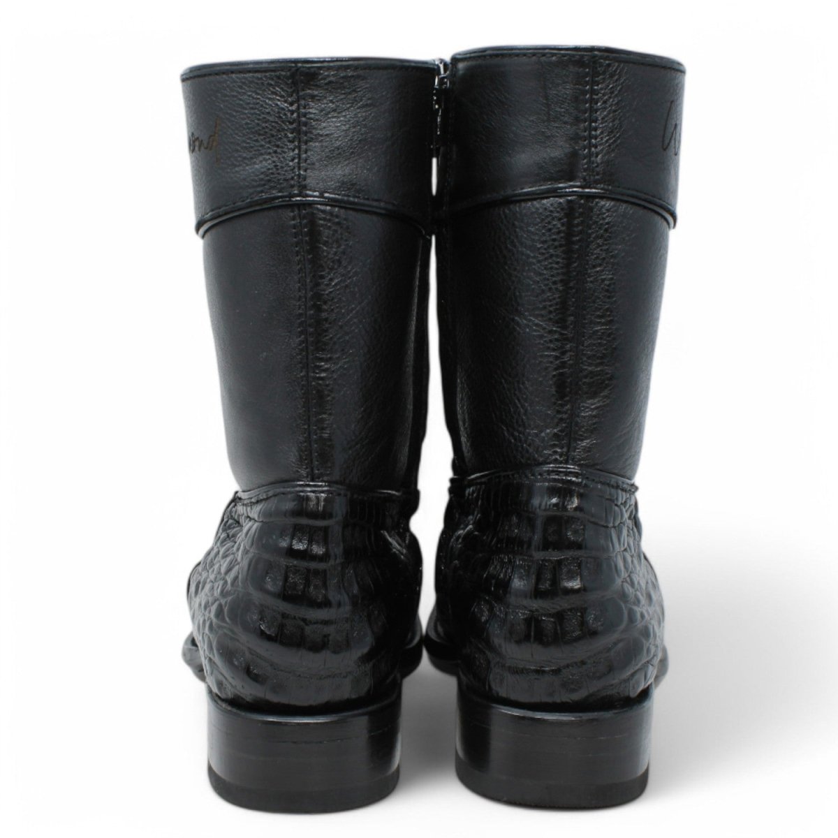 Botines Diamond de Caiman Original Punta Oval - White Diamonds Boots