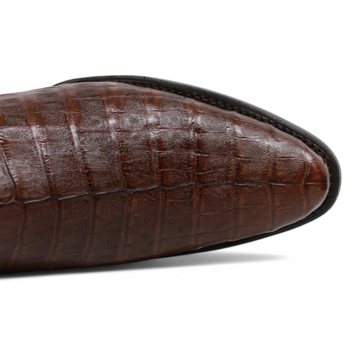 Botines Diamond de Caiman Original Punta Oval - White Diamonds Boots