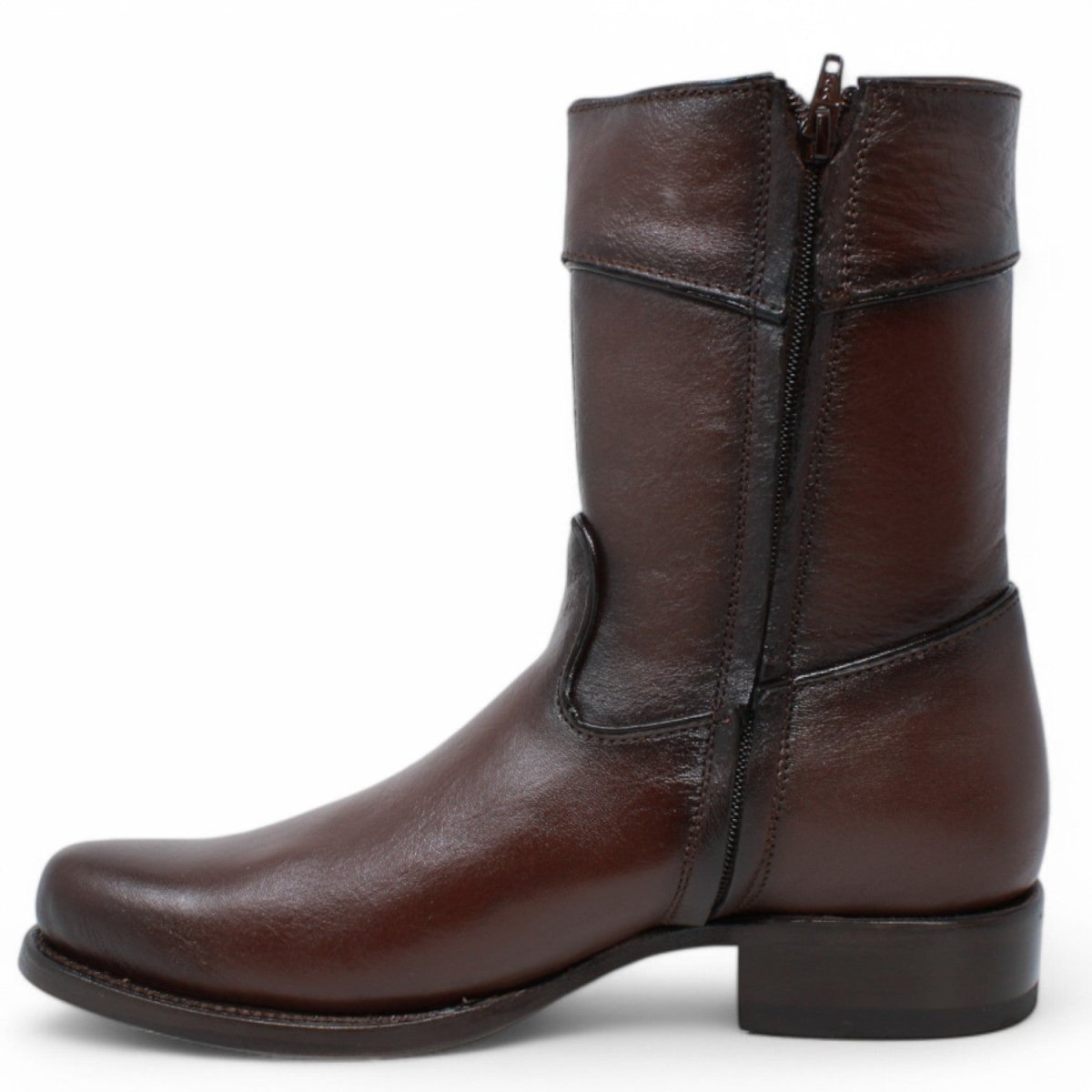 Botines Diamond de Cuero Original Punta Oval - White Diamonds Boots