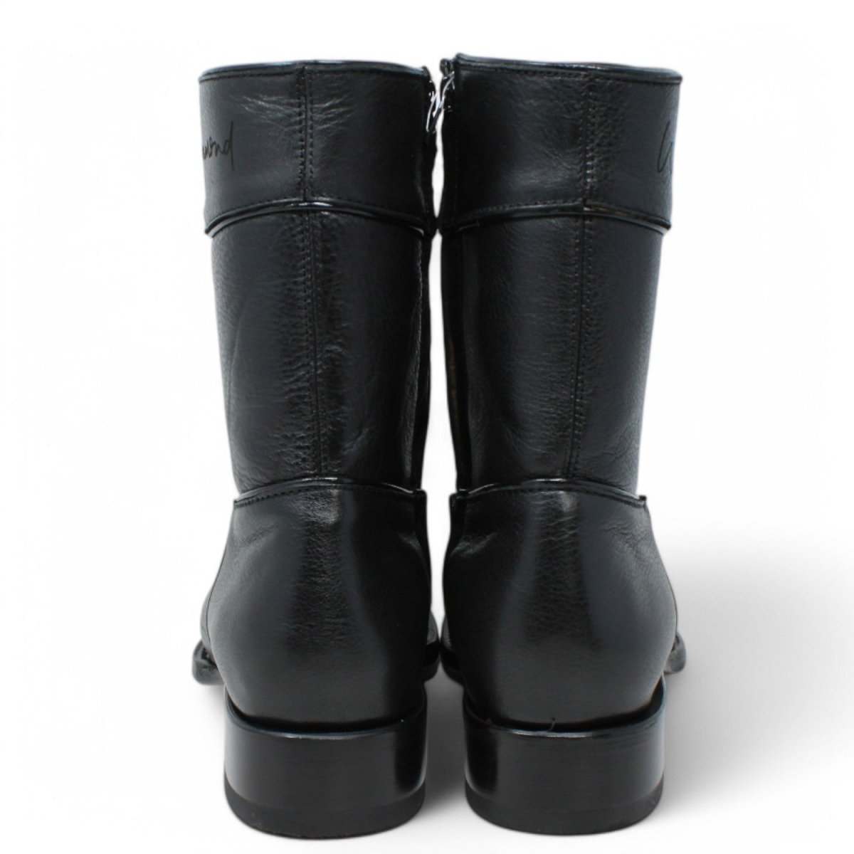 Botines Diamond de Cuero Original Punta Oval - White Diamonds Boots