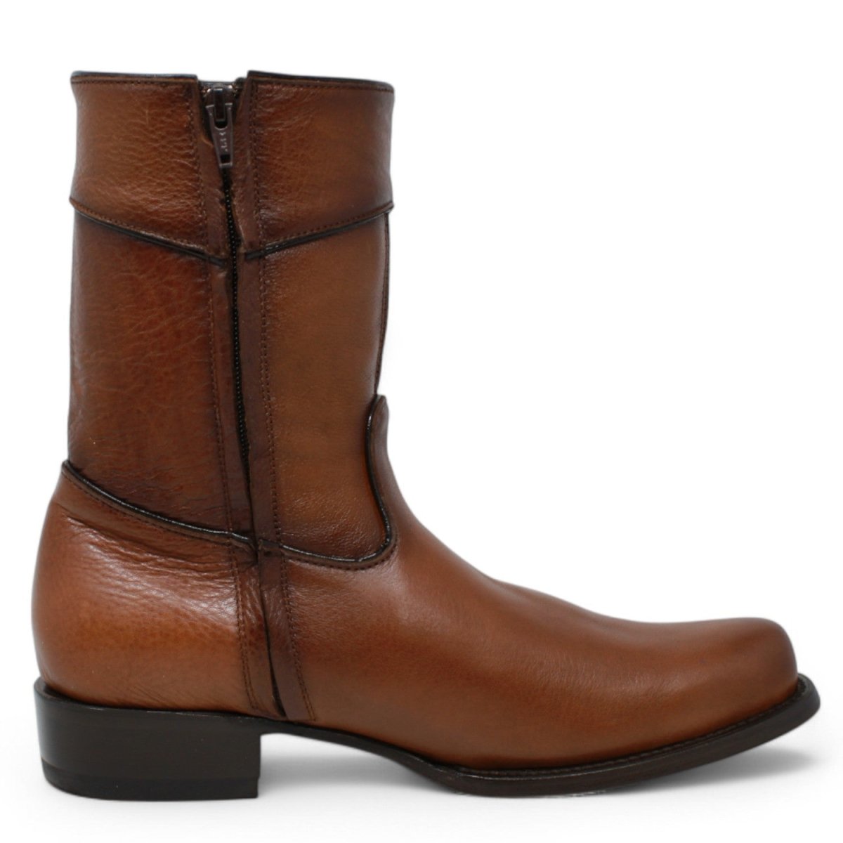 Botines Diamond de Cuero Original Punta Oval - White Diamonds Boots