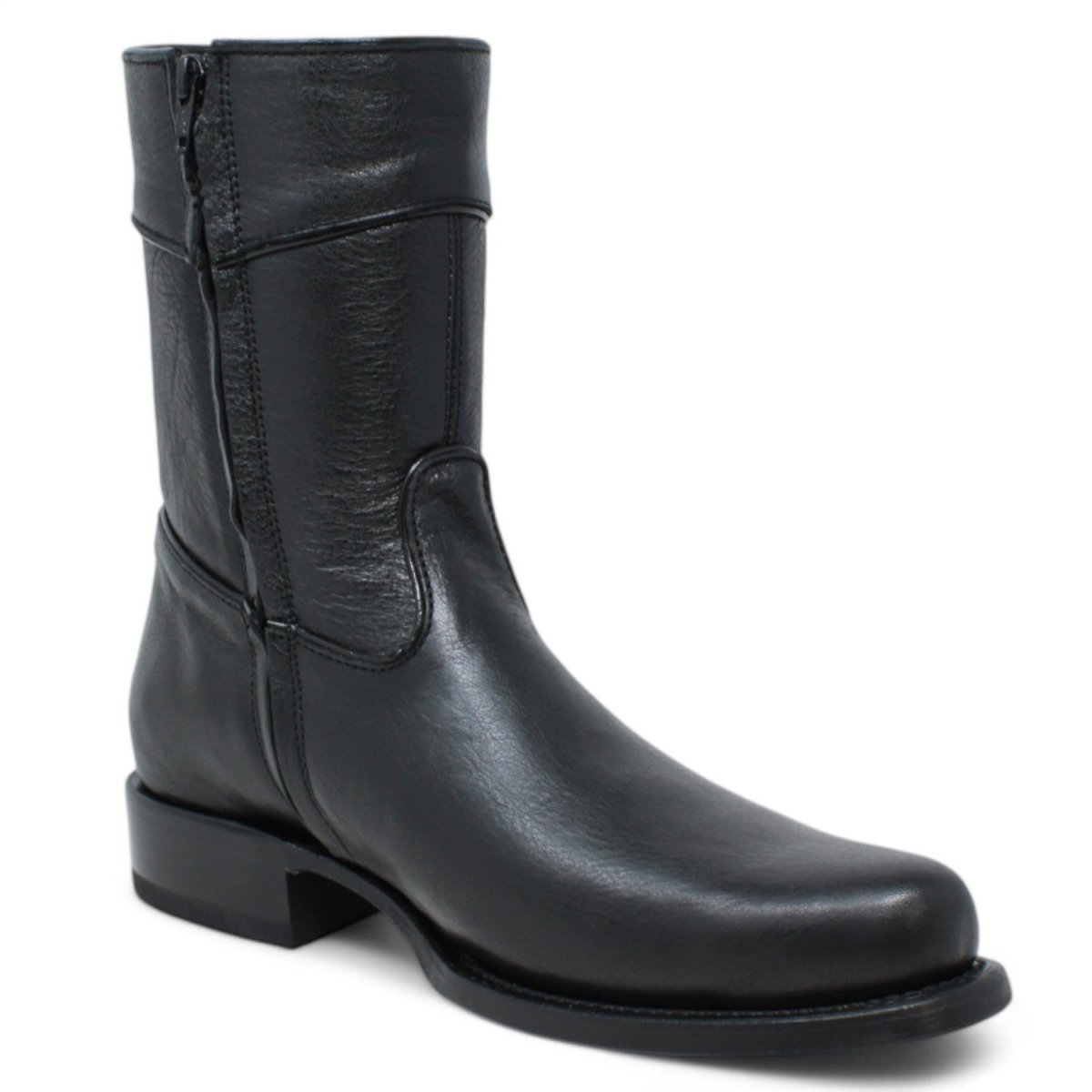 Botines Diamond de Cuero Original Punta Oval - White Diamonds Boots