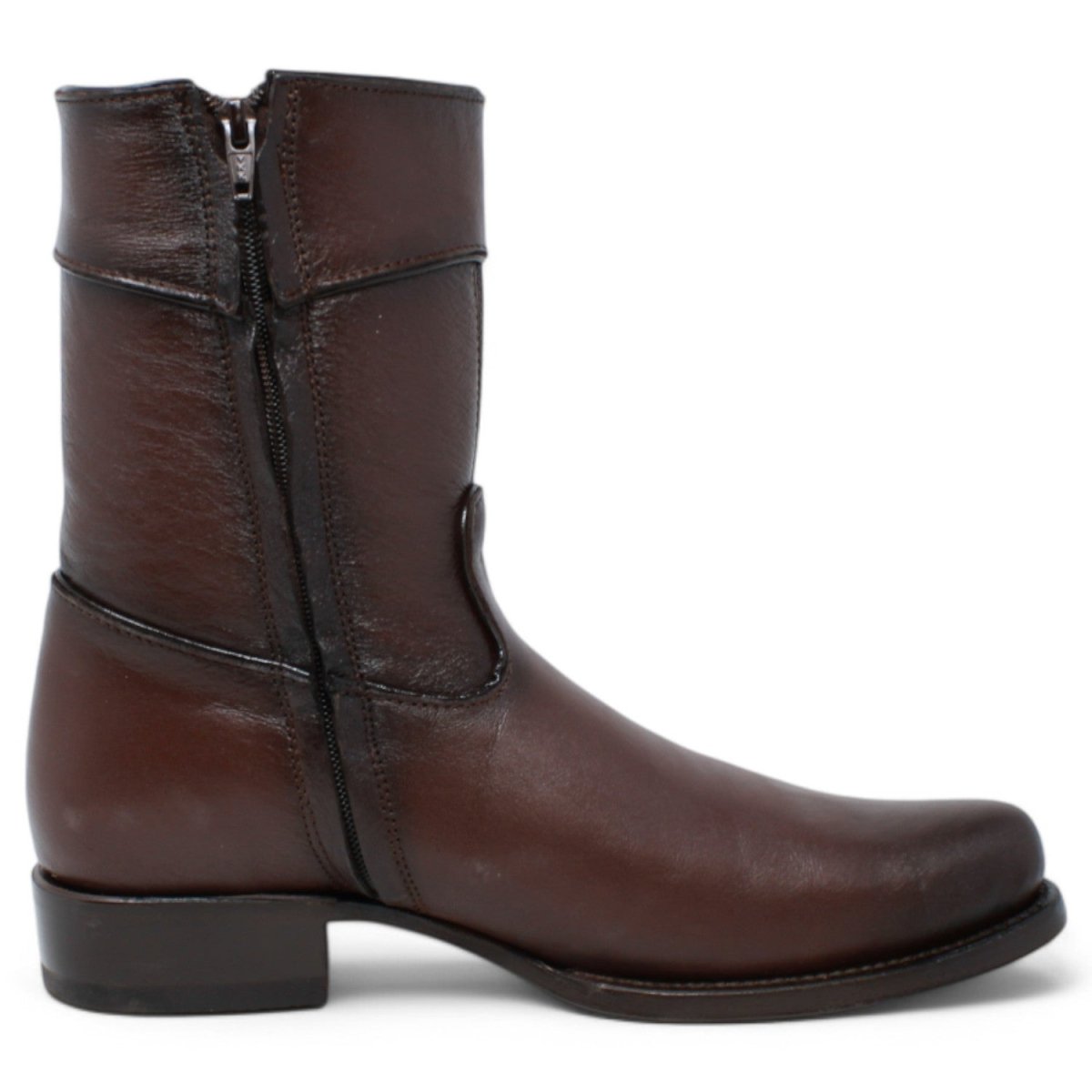 Botines Diamond de Cuero Original Punta Oval - White Diamonds Boots