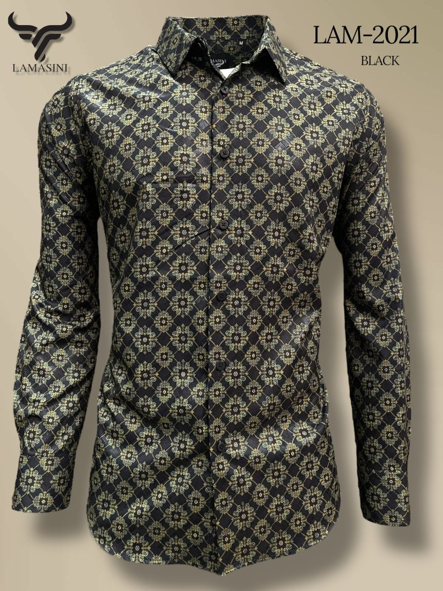 Camisa de Moda Estampada Lamasini Jeans LAM - 2021 - Lamasini