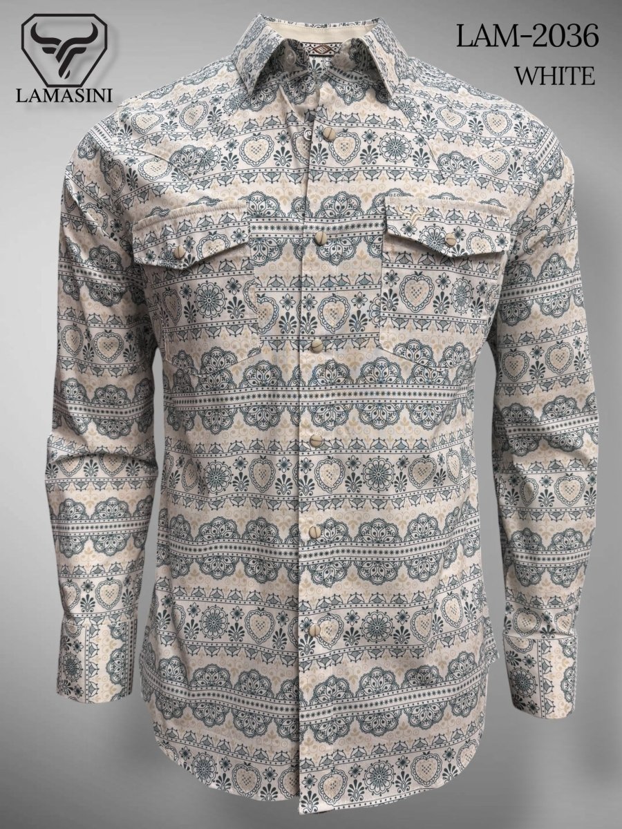 Camisa de Vaquera Estampada Lamasini Jeans LAM - 2036 - Lamasini