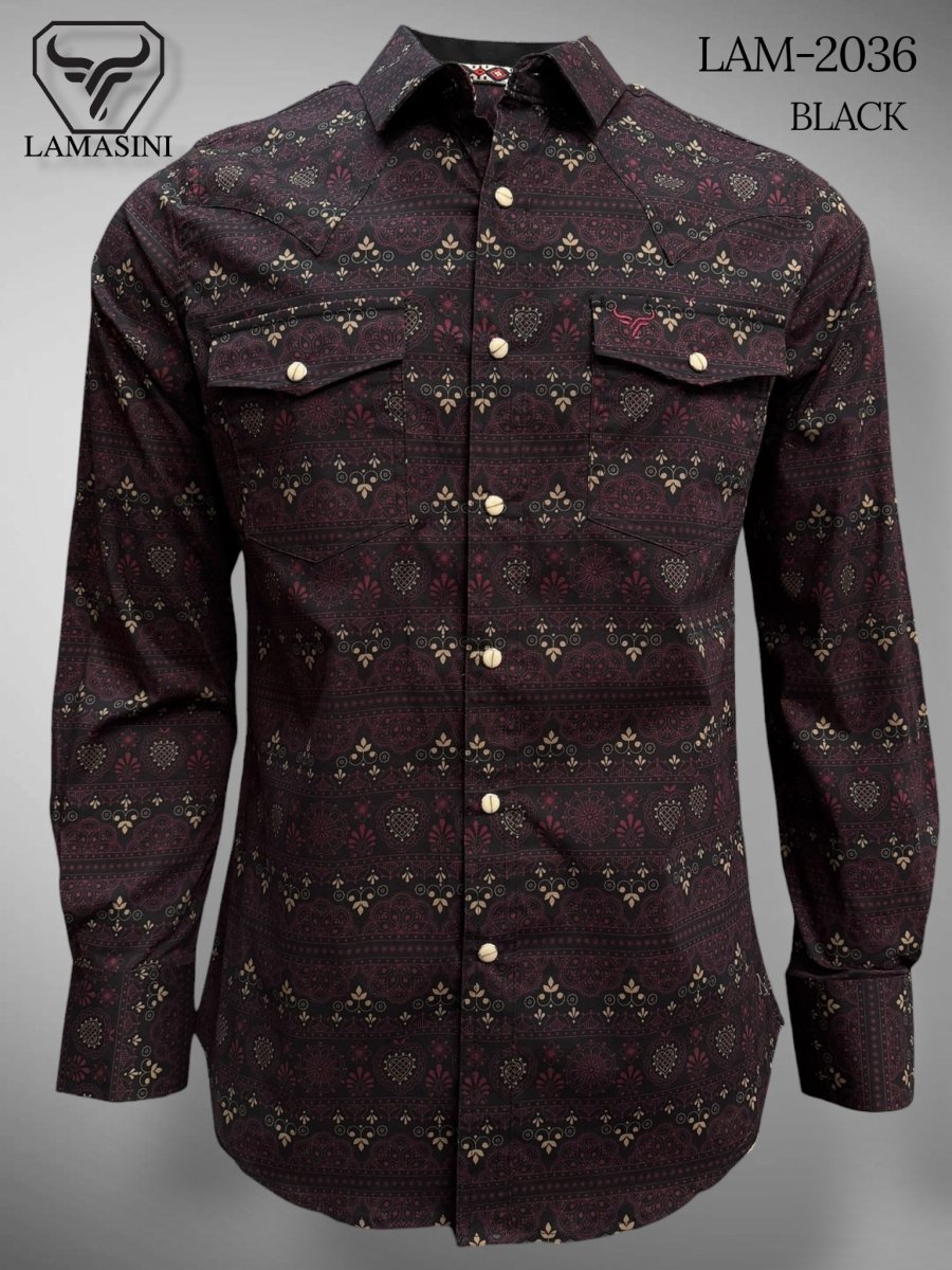 Camisa de Vaquera Estampada Lamasini Jeans LAM - 2036 - Lamasini