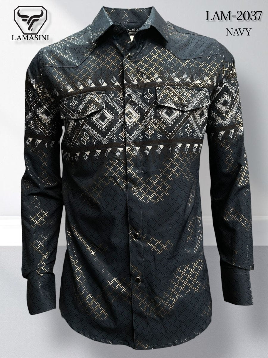 Camisa de Vaquera Estampada Lamasini Jeans LAM - 2037 - Lamasini