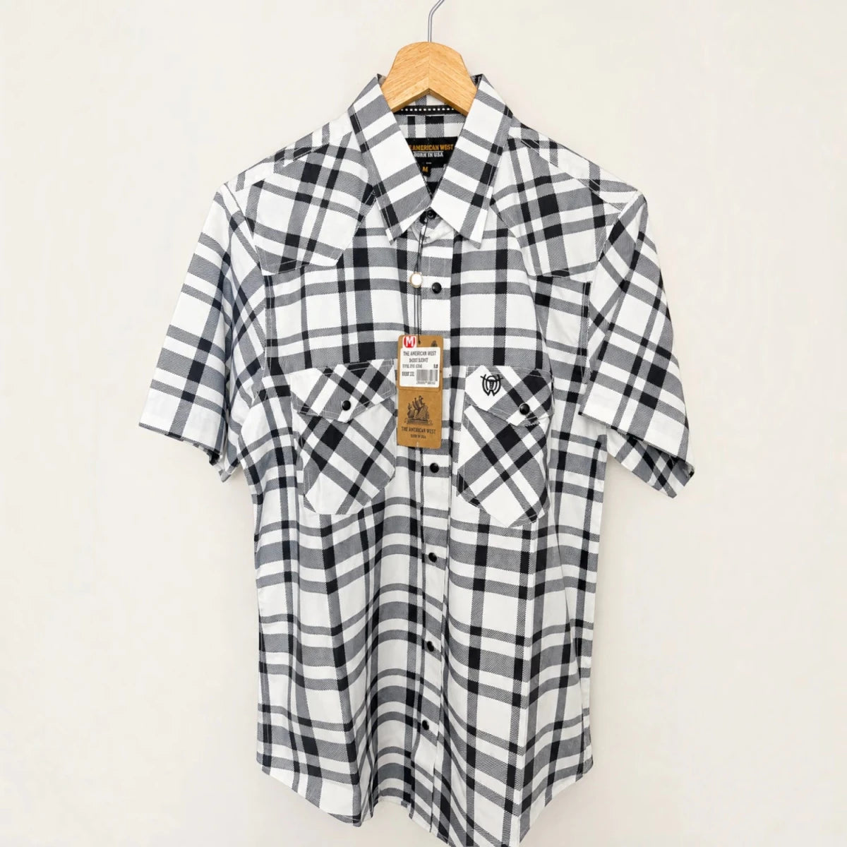 Camisa Vaquera de Manga Corta a Cuadros – The American West - American West
