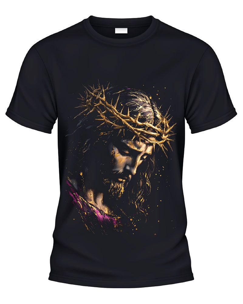 Camiseta Casual Manga Corona de Cristo - CaballoBronco.com