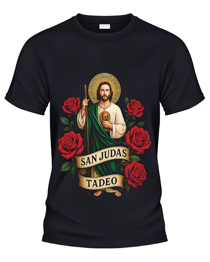 Camiseta Casual Manga Corta San Judas Tadeo - CaballoBronco.com