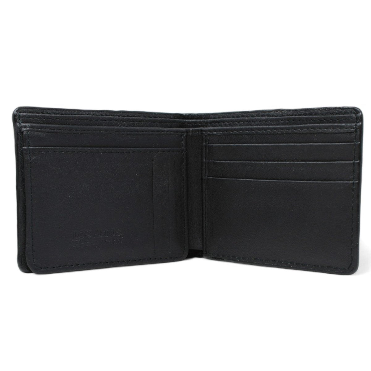 Genuine Leather and Caiman Skin Wallet, Black Color - Los Altos Boots