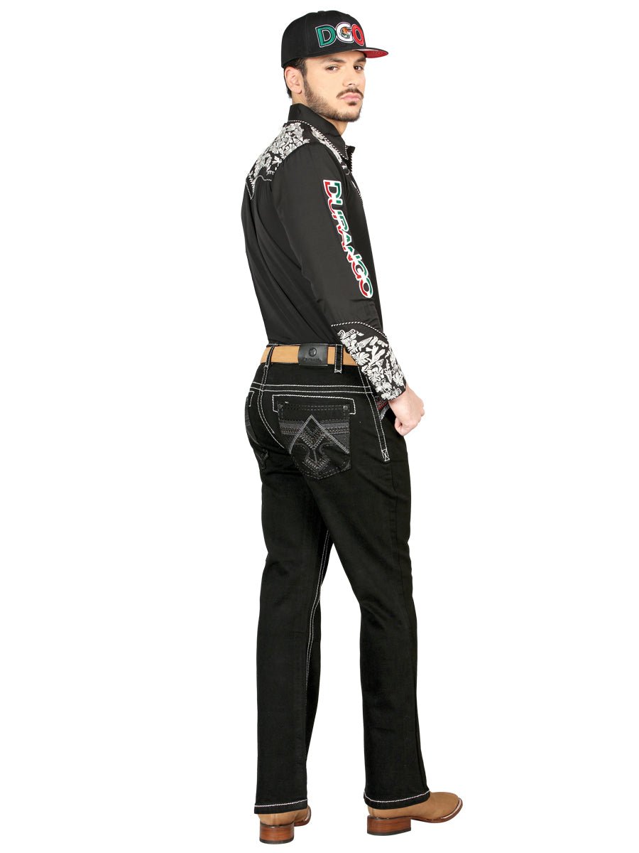 Centenario Bootcut Denim Jeans - Black 44964 - Diana Zapateria Inc