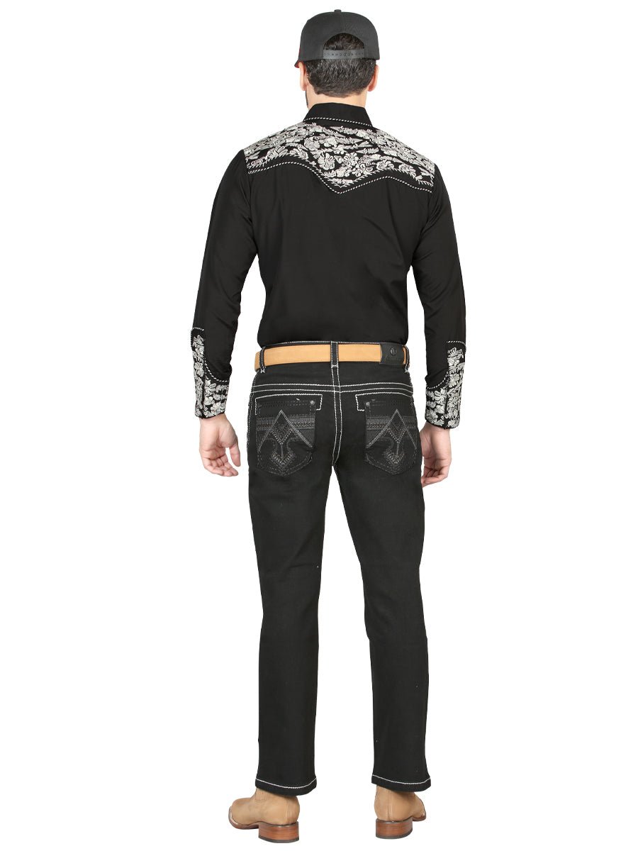 Centenario Bootcut Denim Jeans - Black 44964 - Diana Zapateria Inc