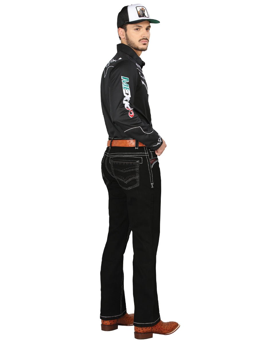 Centenario Bootcut Denim Jeans - Black 44966 - Diana Zapateria Inc