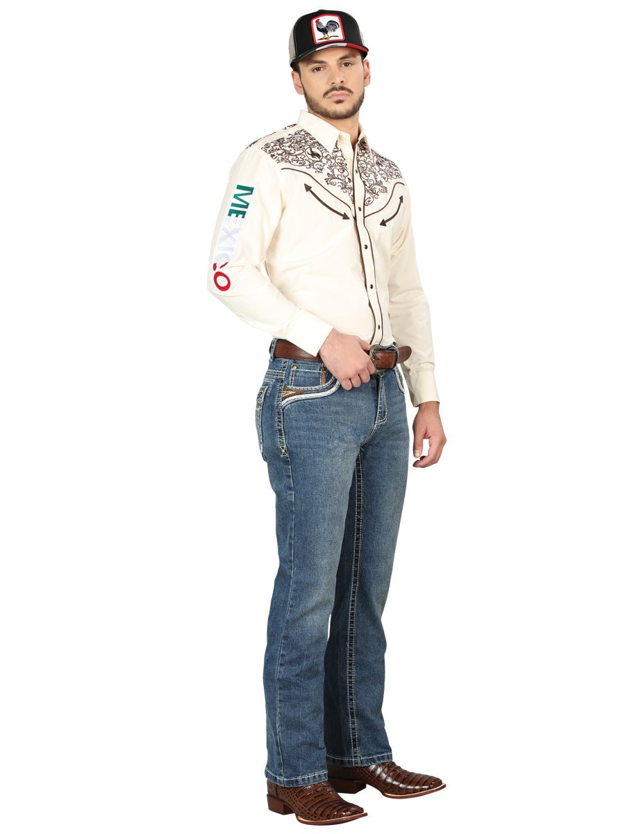 Centenario Bootcut Denim Jeans - Dark Blue 44969 - Diana Zapateria Inc