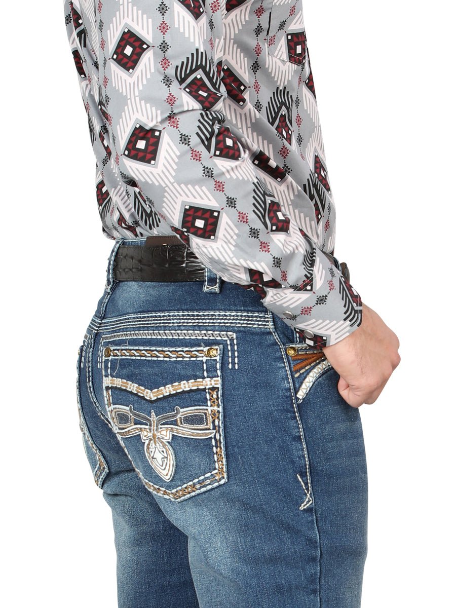 Centenario Bootcut Denim Jeans - Dark Blue 44974 - Diana Zapateria Inc