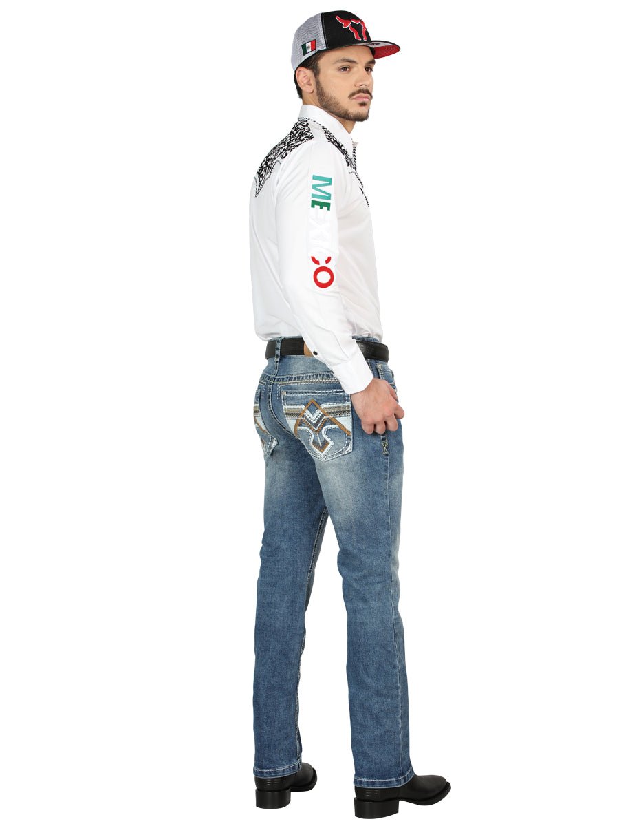 Centenario Bootcut Denim Jeans - Medium Blue 44965 - Diana Zapateria Inc