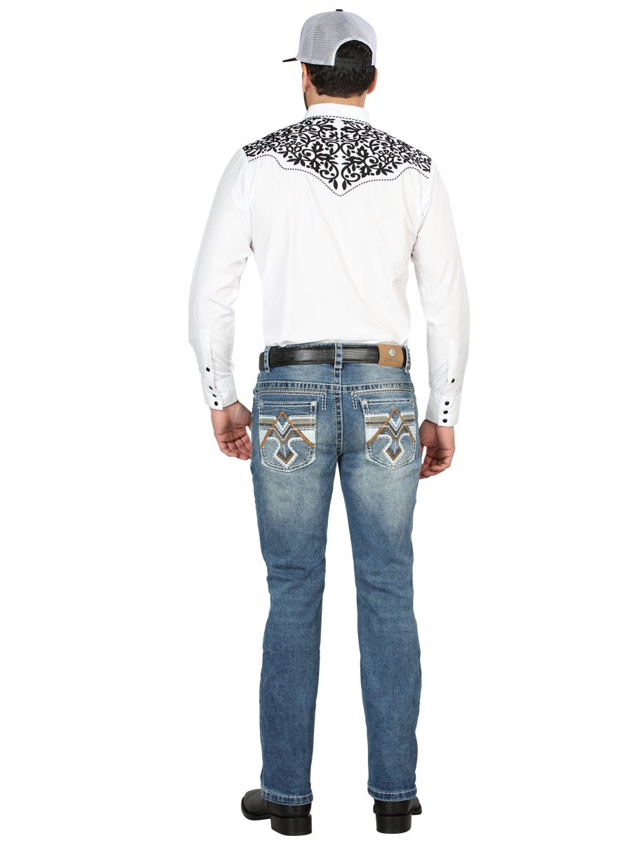 Centenario Bootcut Denim Jeans - Medium Blue 44965 - Diana Zapateria Inc