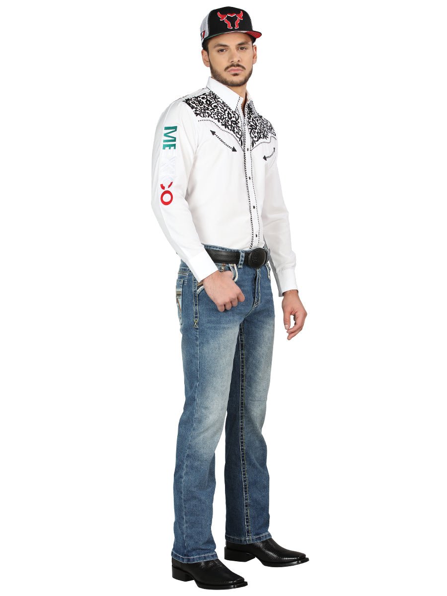 Centenario Bootcut Denim Jeans - Medium Blue 44965 - Diana Zapateria Inc