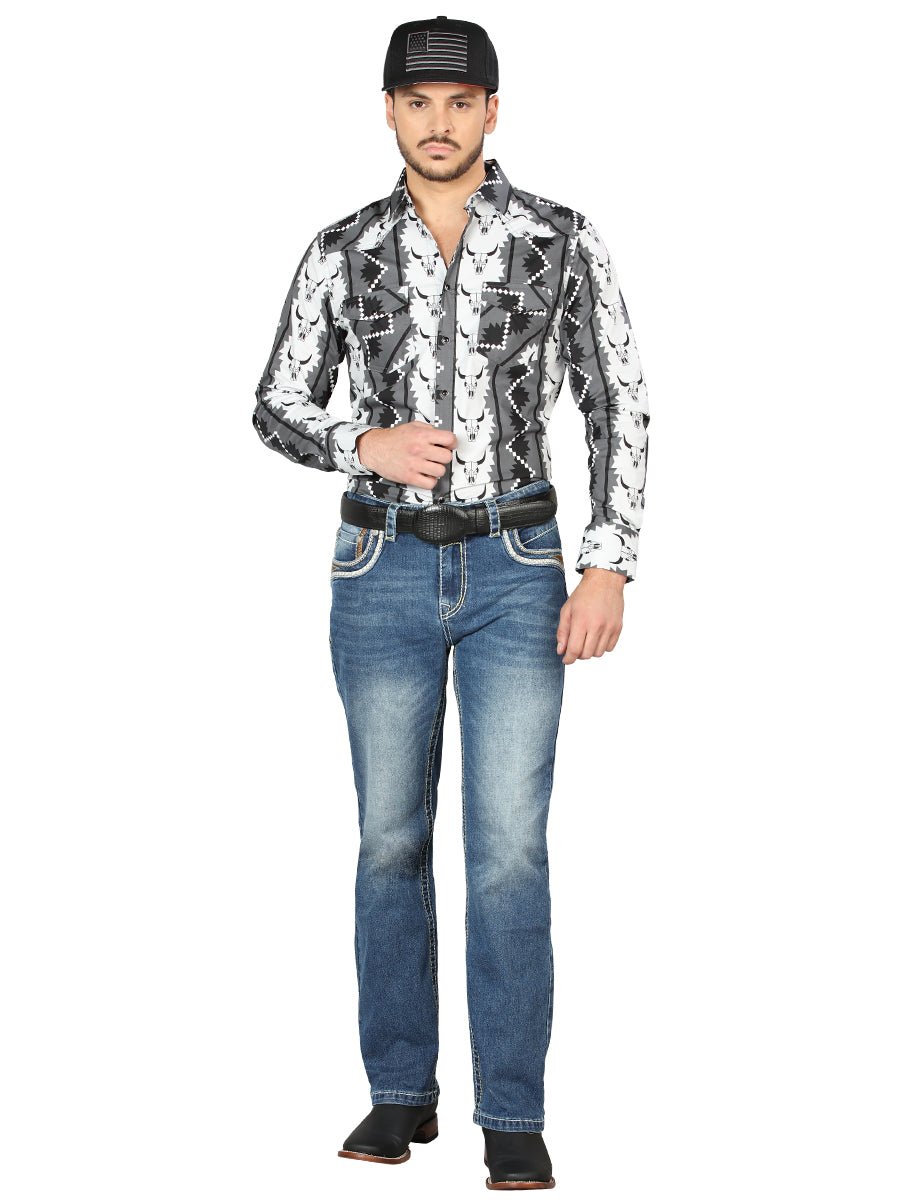 Centenario Bootcut Denim Jeans - Medium Blue 44971 - Diana Zapateria Inc