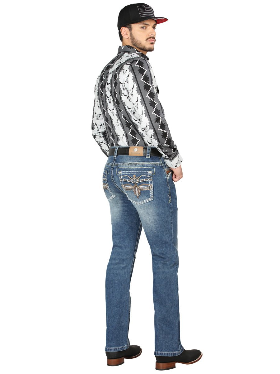 Centenario Bootcut Denim Jeans - Medium Blue 44971 - Diana Zapateria Inc