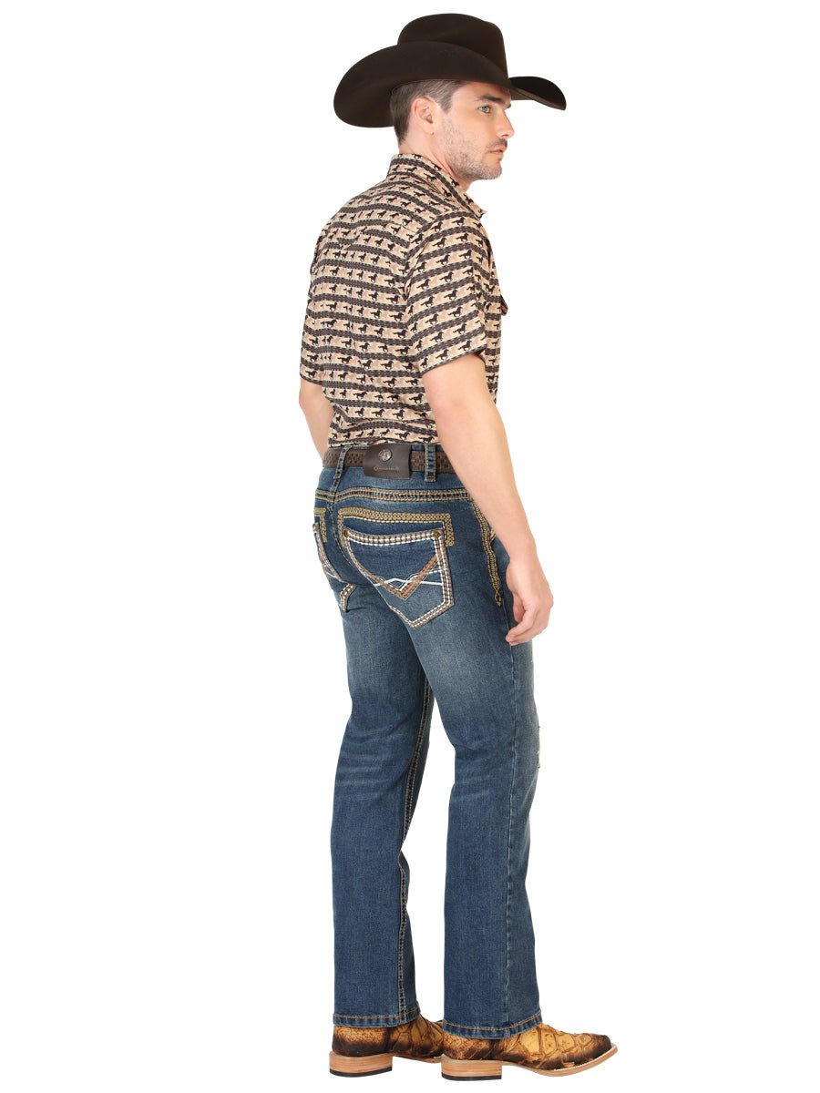 Centenario Men’s Bootcut Jeans - Dark Blue 45534 - Diana Zapateria Inc