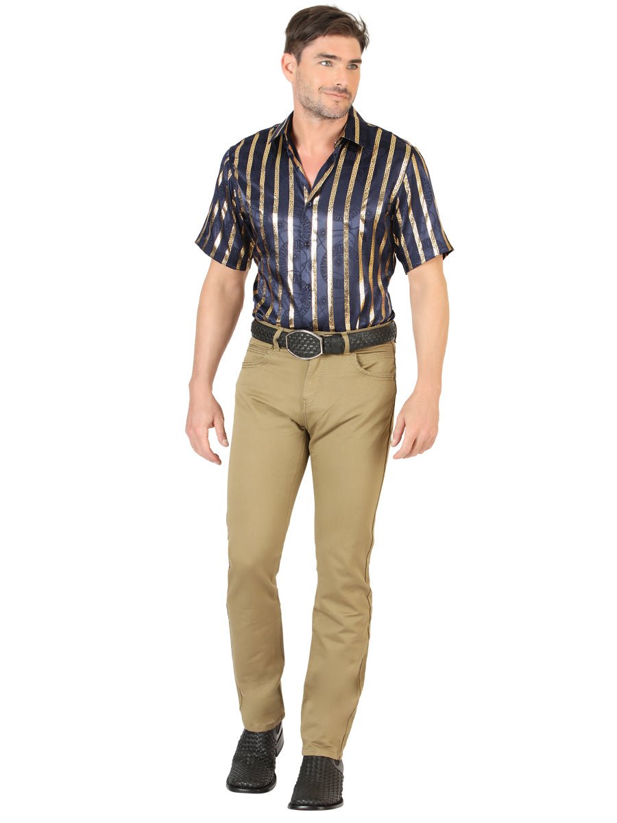 Centenario Slim Fit Denim Pants - Khaki 45542 - Diana Zapateria Inc