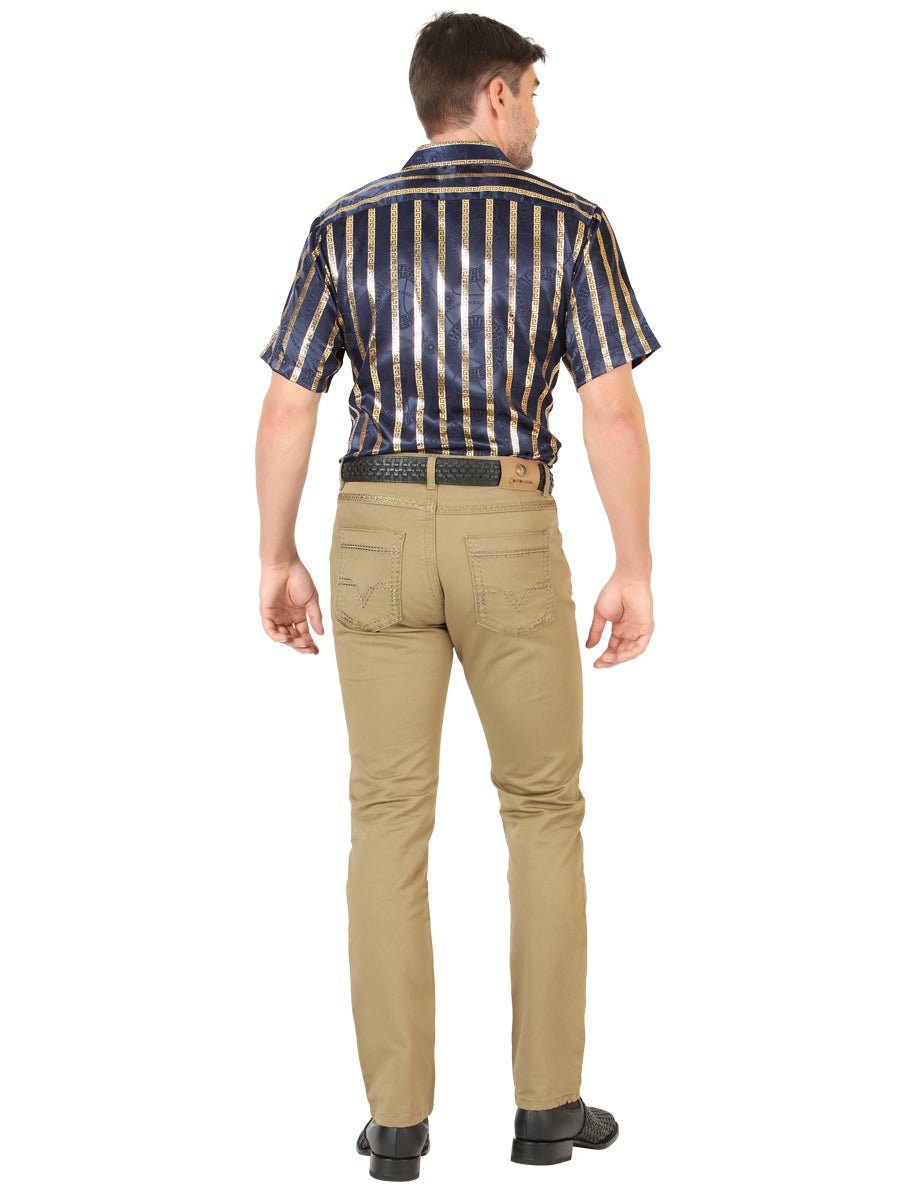 Centenario Slim Fit Denim Pants - Khaki 45542 - Diana Zapateria Inc