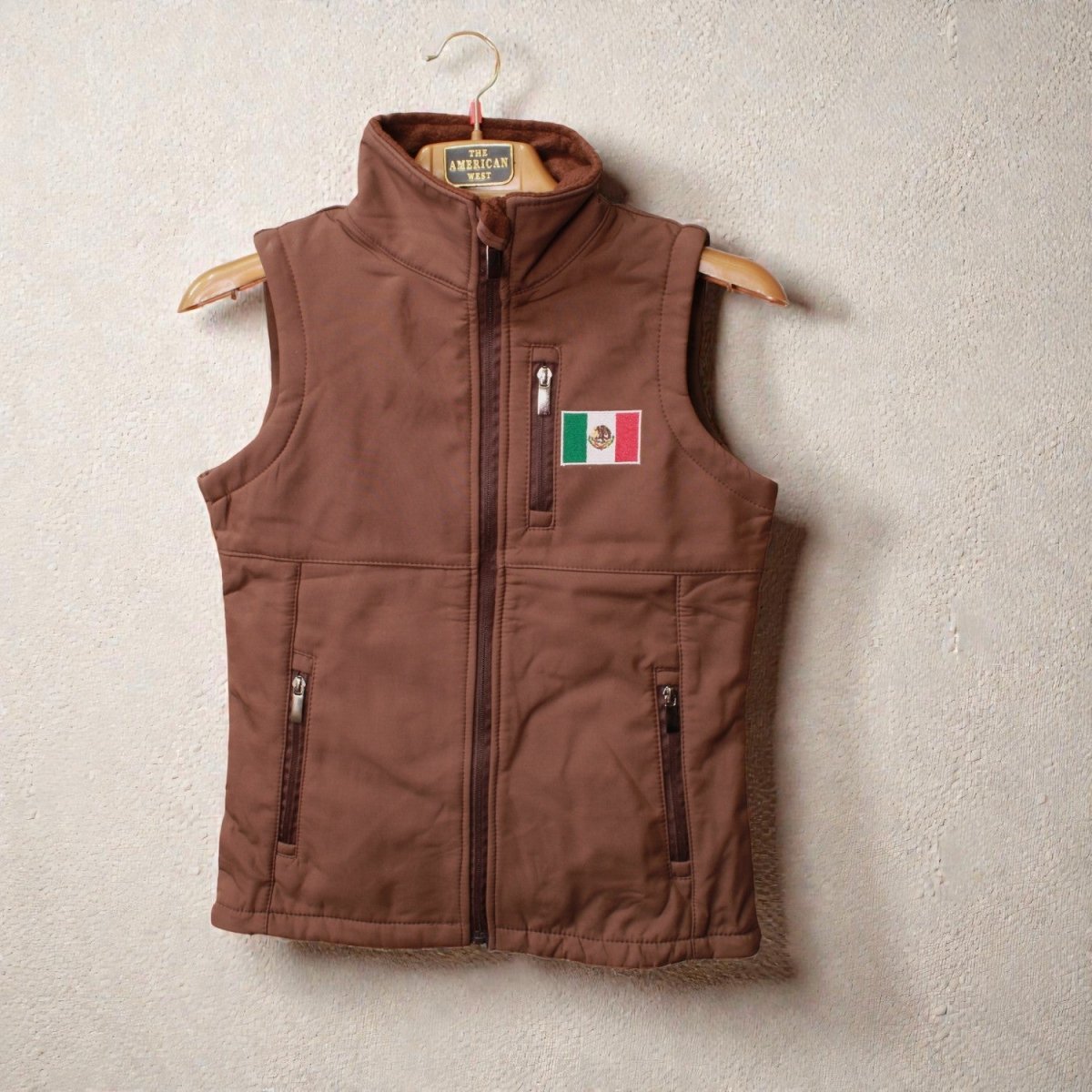 Chaleco Mexico Para Mujer Tipo Ariat Cafe - American West