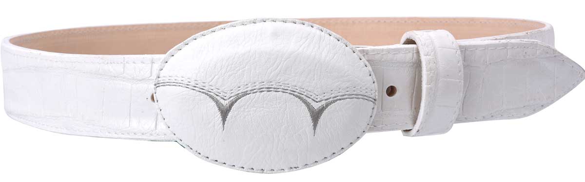 Cinto Coco Panza Hebilla Nobuck - White Diamonds Boots