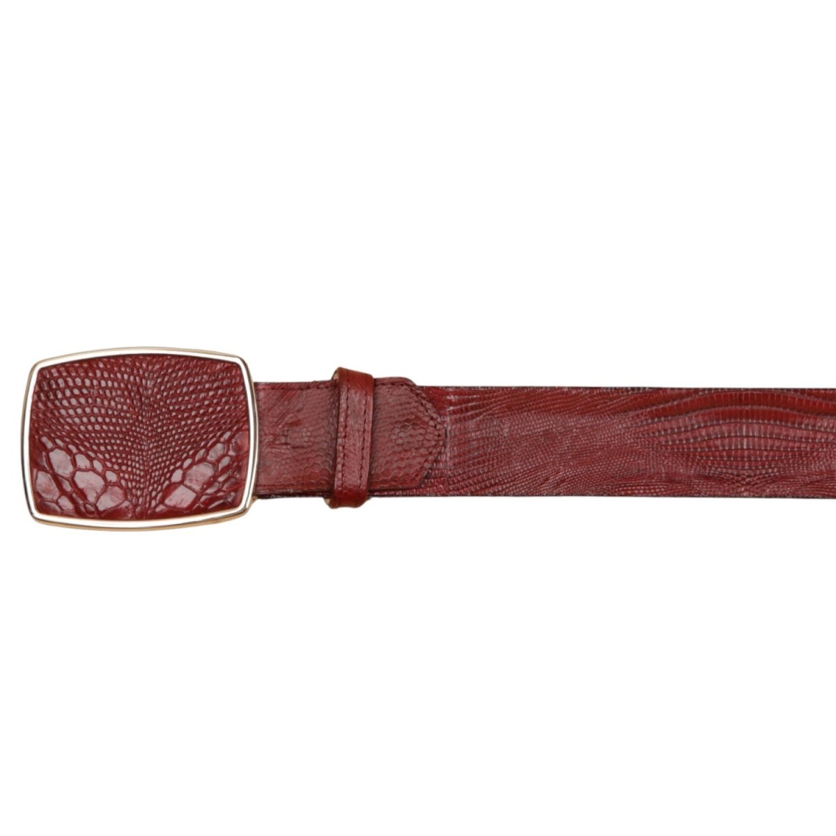 Cinto Vaquero de Armadillo Teju Original Color Vino - Wild West Boots - Wild West Boots