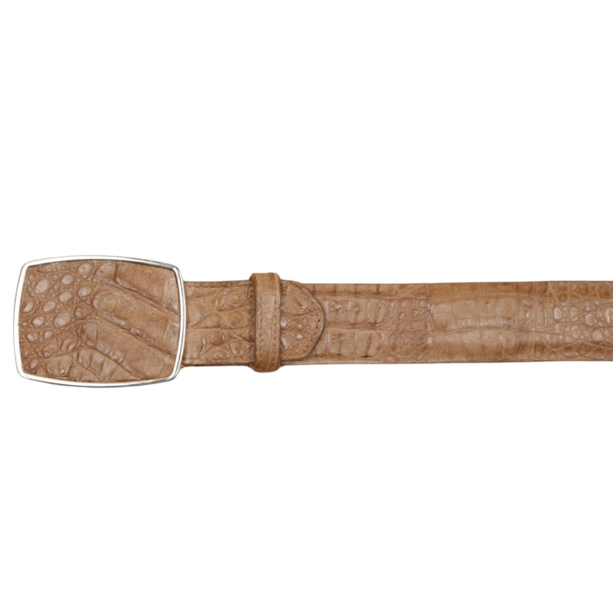 Cinto Vaquero de Cocodrilo Caiman Original Color Mink - Wild West Boots - Wild West Boots