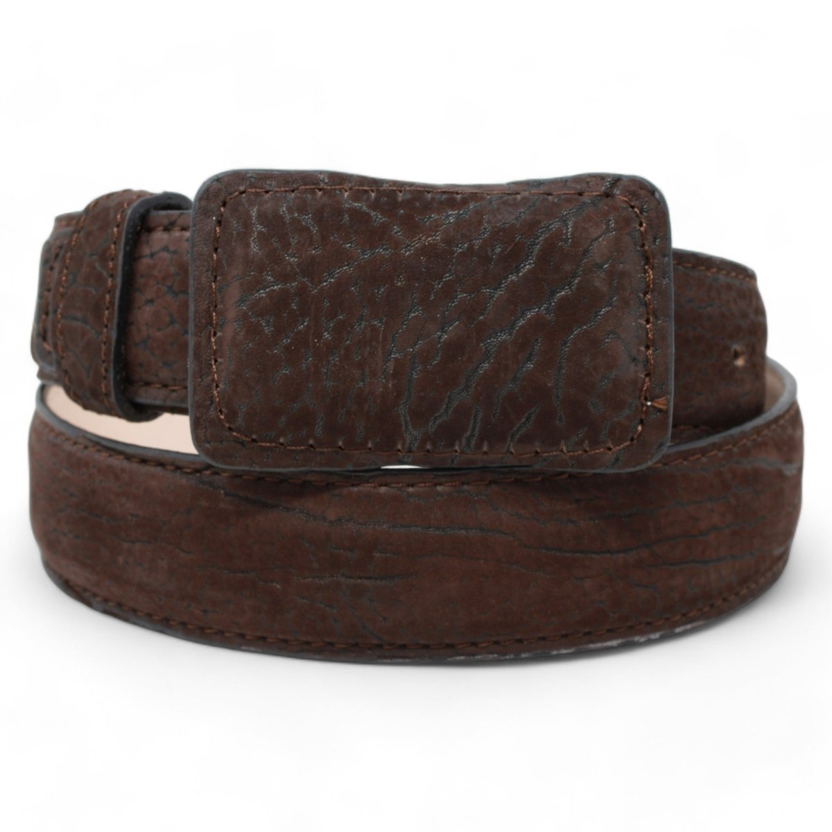 Cinto Vaquero de Cuello de Toro Original Color Cafe WD-1470 - White Diamonds Boots