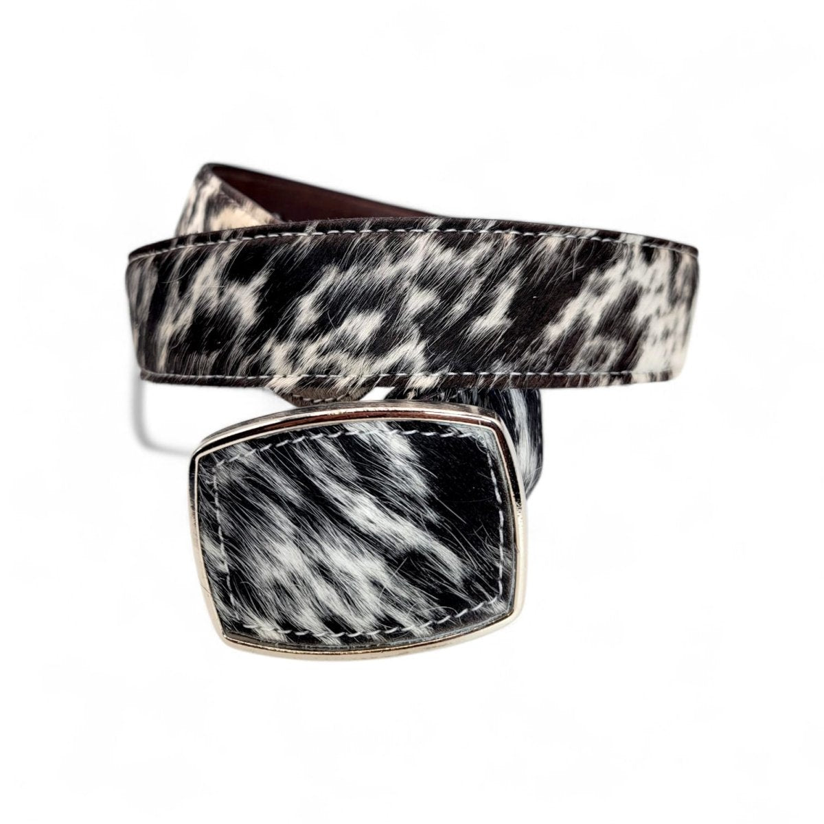 Cinto Vaquero de Piel con Pelo para Hombre 2" Estilo Rodeo – Hooch Boots HC - 111 - Hooch